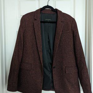 Banana Republic Women's Maroon Tweed Blazer